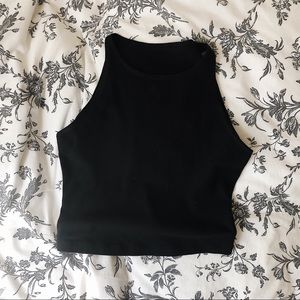 American Apparel Sleeveless Cotton Jersey Crop Top